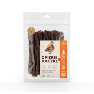 Paski z piersi kaczki dla psa PREMIUM 500 g