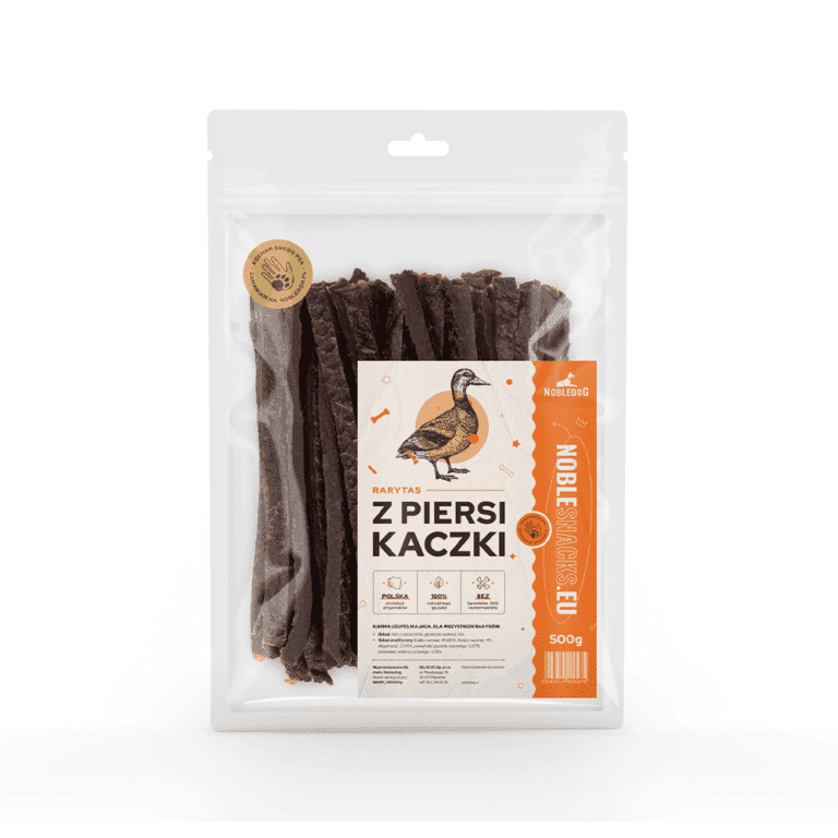 Paski z piersi kaczki dla psa PREMIUM 500 g