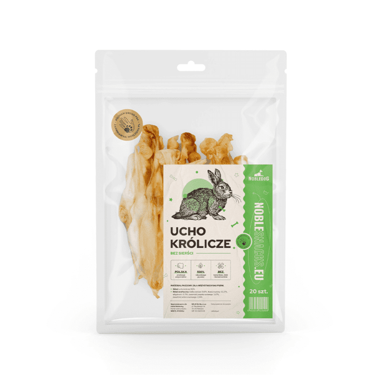 Ucho królicze bez sierści