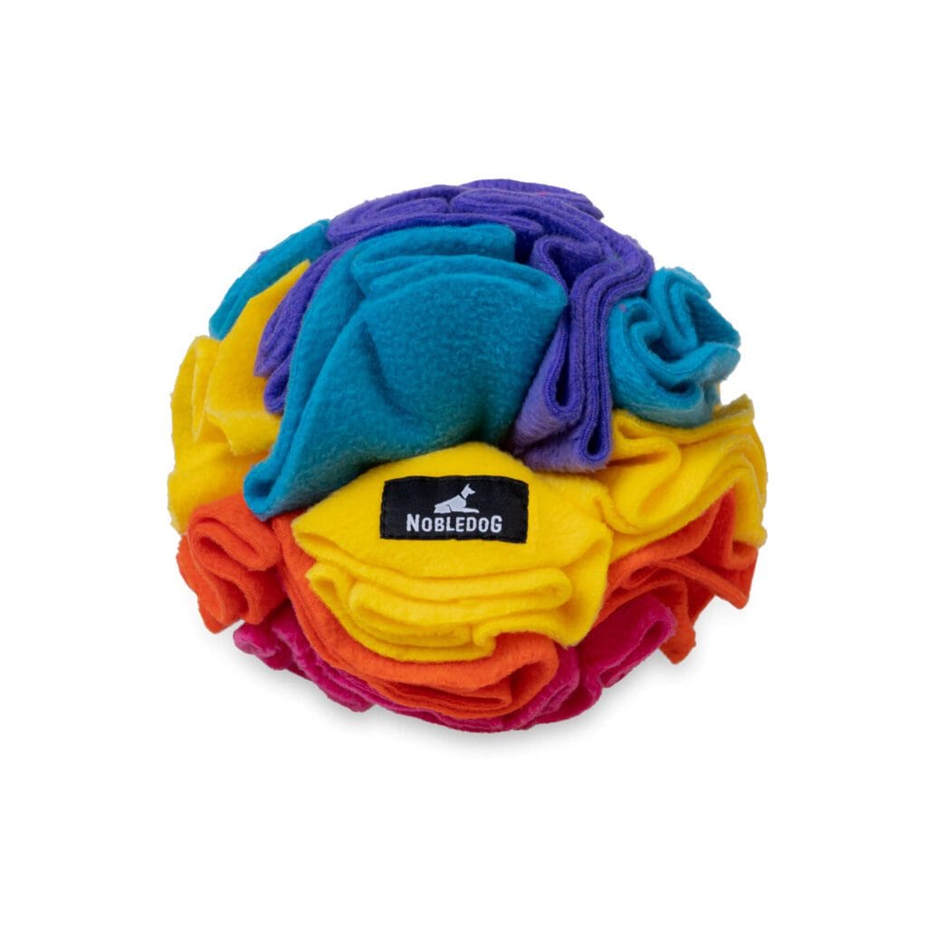 Kolorowa kula węchowa dla psa