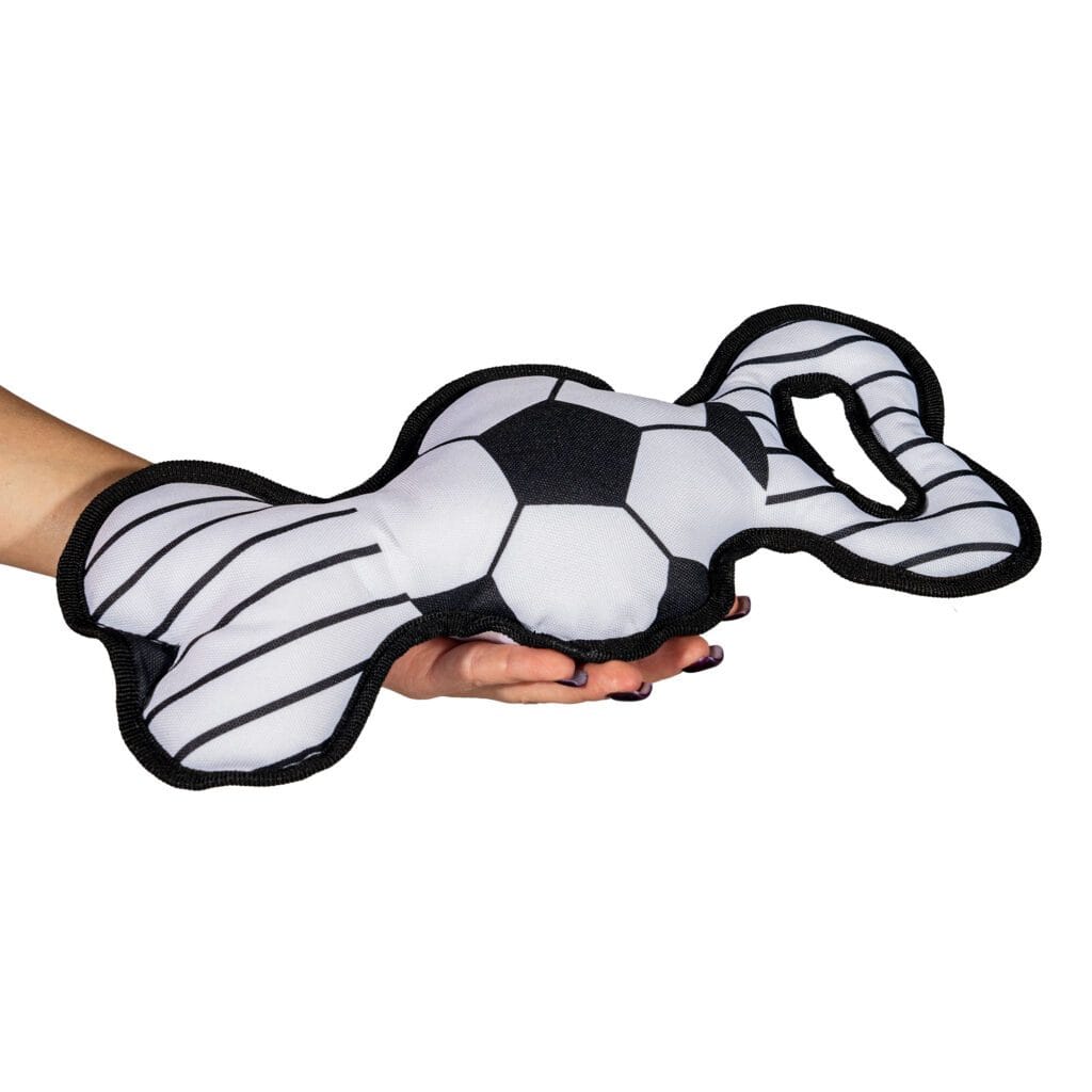 Gryzak pluszowa zabawka, piłka nożna dla psa