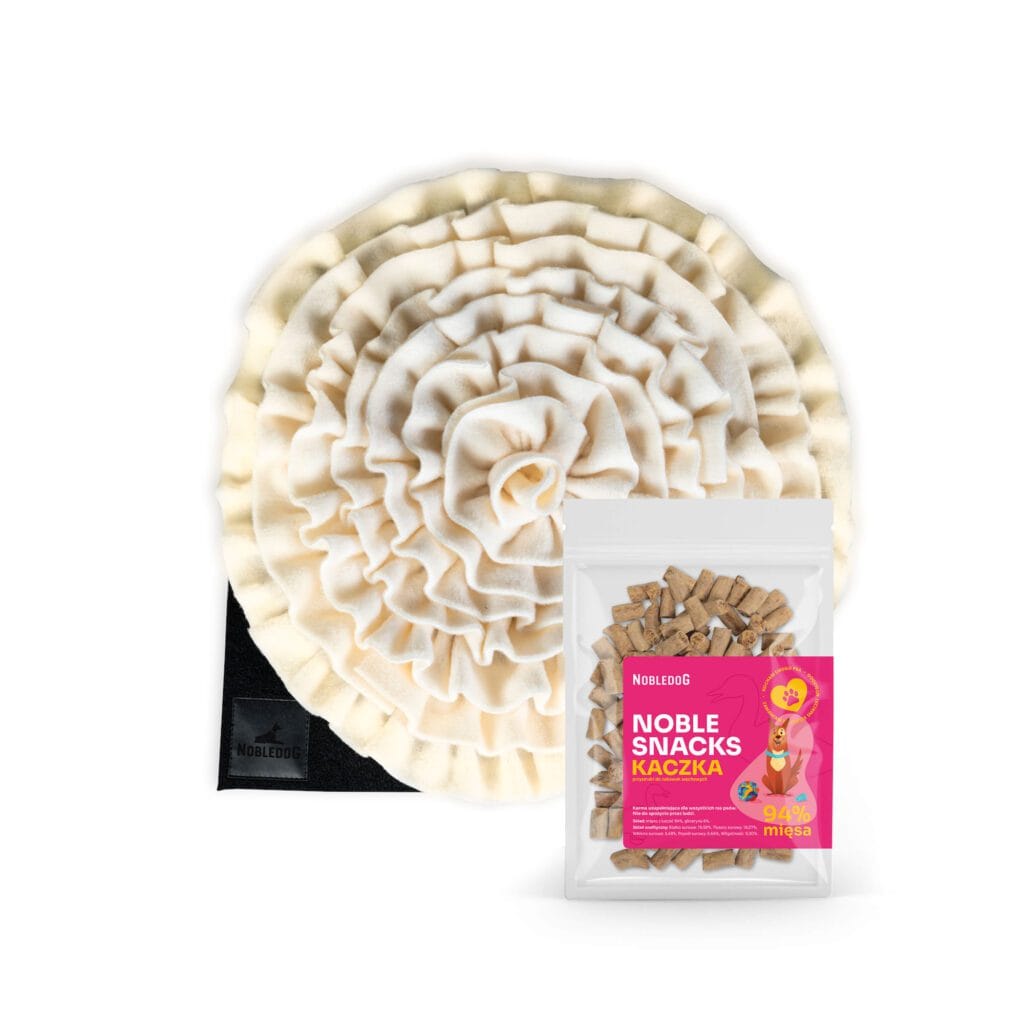 Zestaw Mata węchowa beżowa + treserki z kaczki