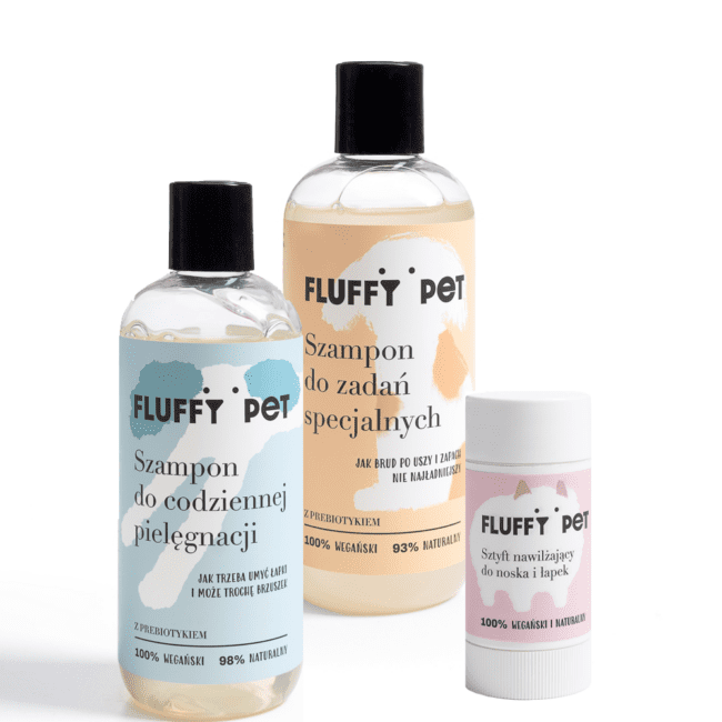 Zestaw naturalnych kosmetyków dla psa FluffyPet