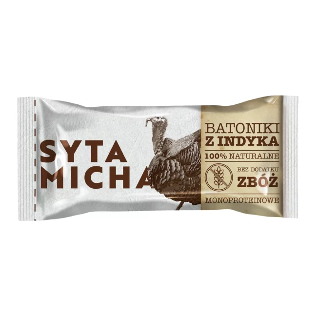 Batoniki z indyka dla psa 25g Syta Micha
