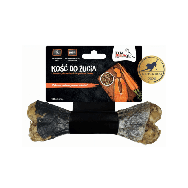 Kość do żucia na piękną sierść 13,5cm Syta Micha
