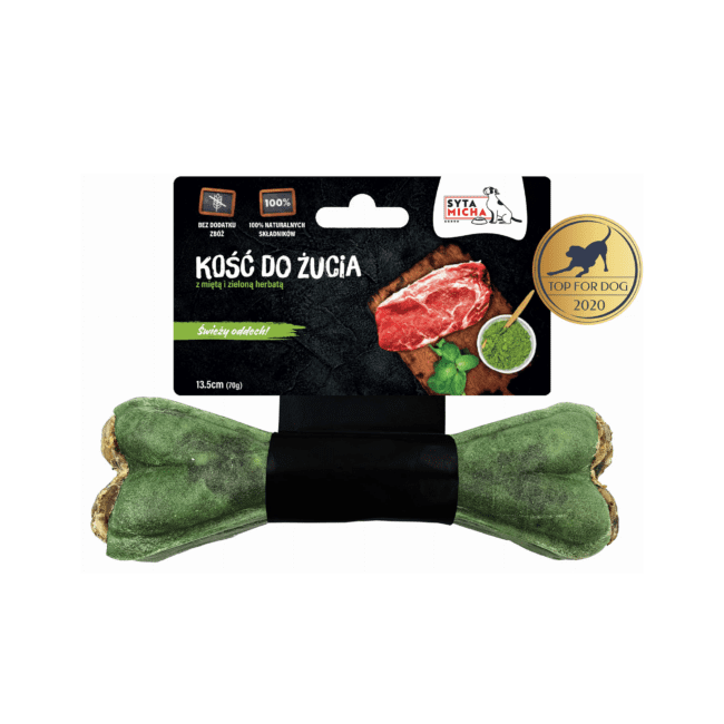 Kość do żucia dla psa na świeży oddech 13,5cm Syta Micha