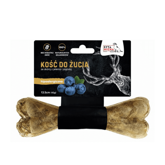 Kość do żucia Hipoalergiczna jeleń 13,5 cm Syta Micha