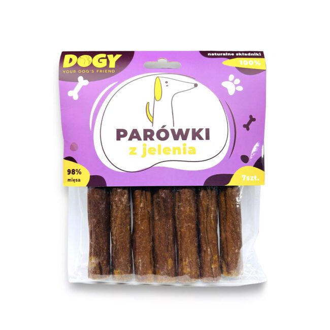 Parówki z jelenia 7szt DOGY