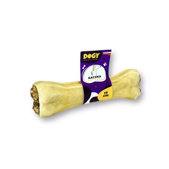 Kość z kaczką z jabłkiem 17cm - DOGY