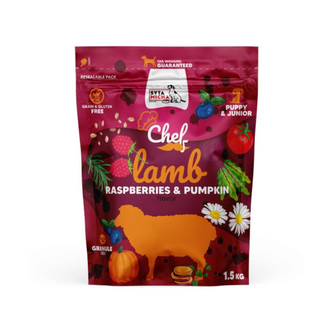 Karma sucha CHEF Jagniecina - JUNIOR 1,5kg Syta Micha