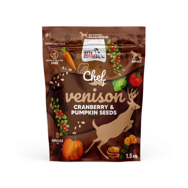 Karma sucha CHEF Dziczyzna 1,5kg Syta Micha