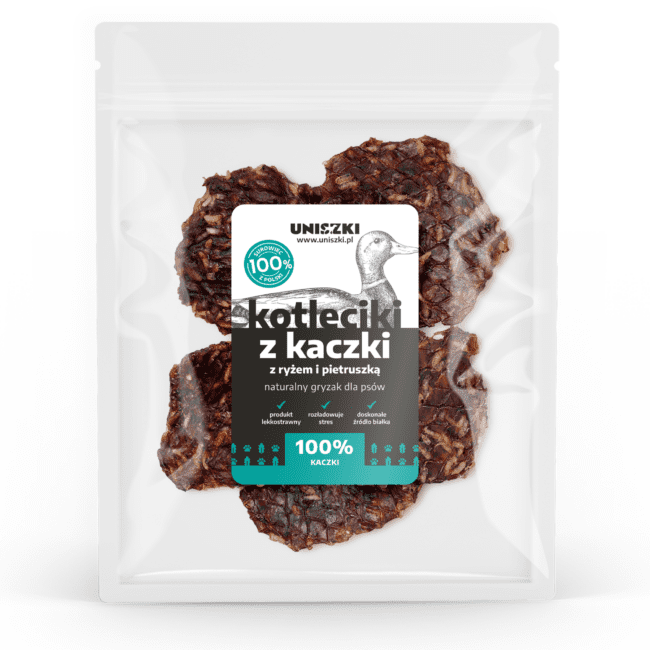 Kotleciki z kaczki z ryżem i pietruszką 100g Uniszki