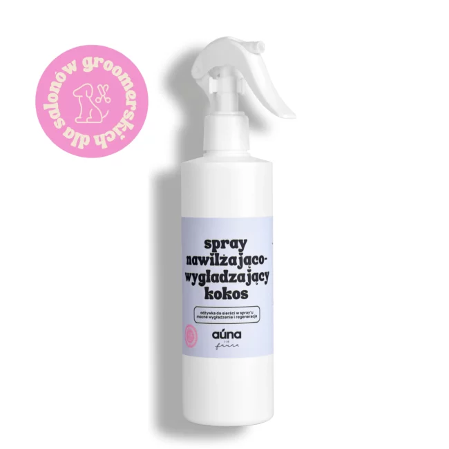 SPRAY ułatwia rozczesywanie, wygładzająco-obciążający GROOMER (kokos) 300 ml AUNA