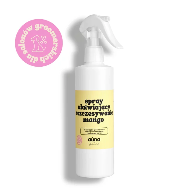 SPRAY ułatwia rozczesywanie, wygładzająco-obciążający GROOMER (mango) 300 ml AUNA