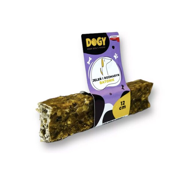 Batonik 99% Jeleń z rozmarynem i rokitnikiem 12cm DOGY