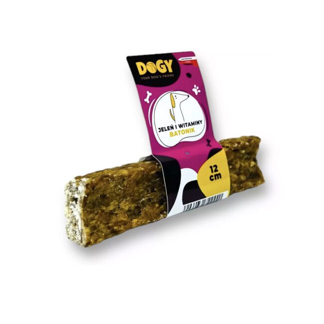 Batonik 100% Jeleń z dodatkiem witamin 12cm DOGY