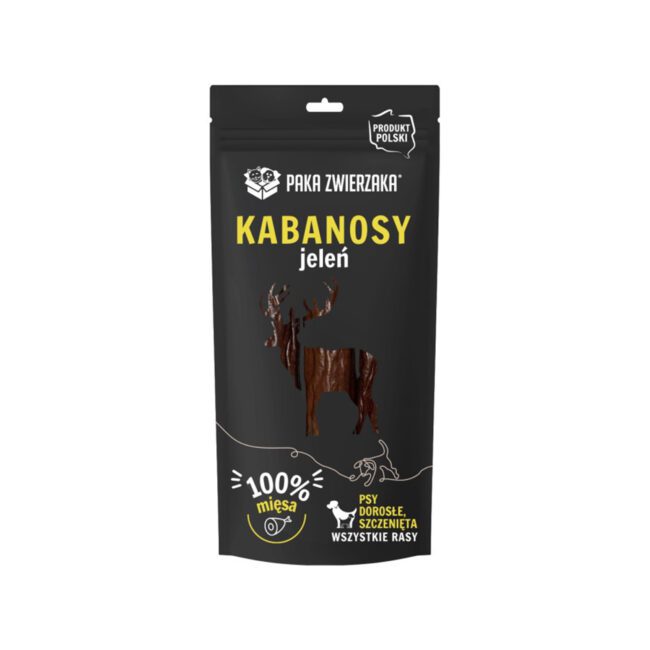 Kabanosy dla psa jeleń 3 szt (80g) - Paka zwierzaka