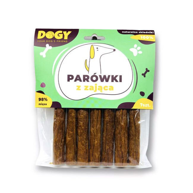 Parówki z zająca 7szt DOGY