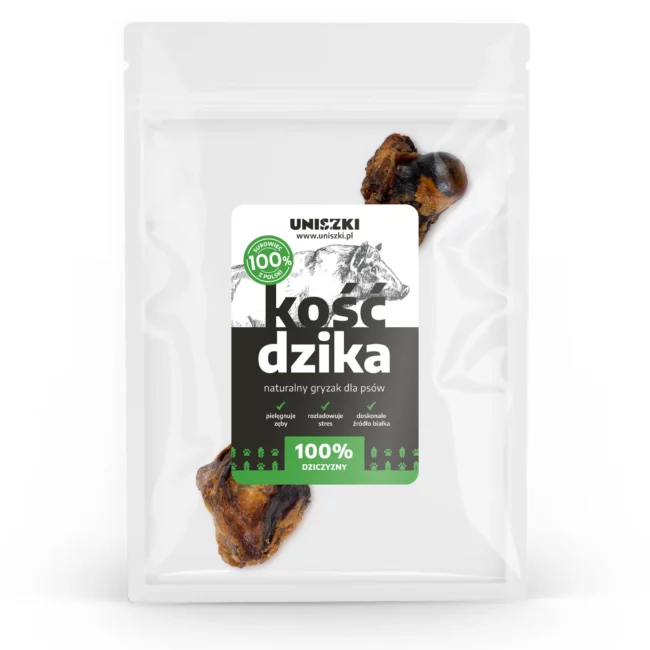 Kość dzika gryzak dla psa 1szt Uniszki