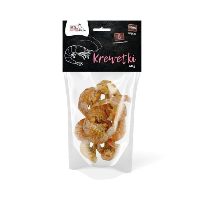 Suszone krewetki dla psa 60g - Syta Micha