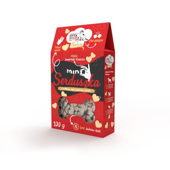 Mini serduszka z królikiem 100g Syta Micha BAKERY
