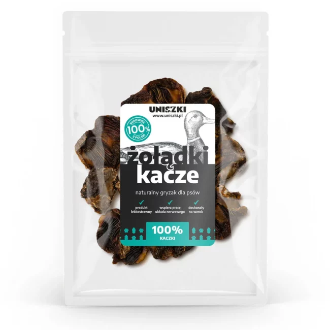 Żołądki suszone z kaczki 150g Uniszki