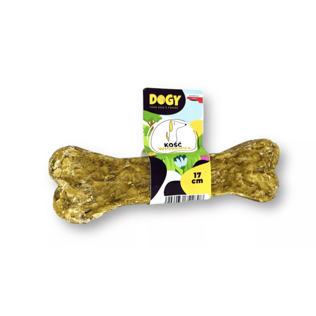 Kość WIOSENNA ze szparagami i serem cheddar 17cm DOGY