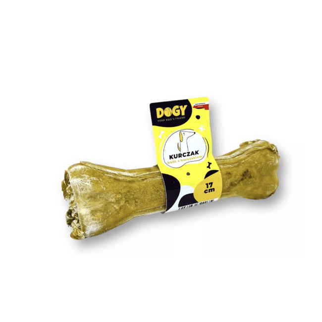 Kość  z kurczakiem 17cm DOGY
