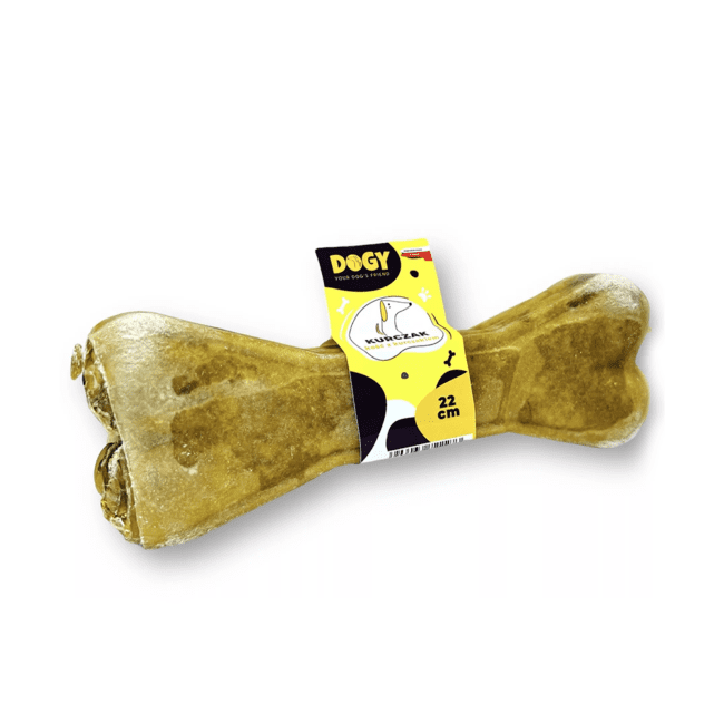 Kość z kurczakiem 22cm DOGY