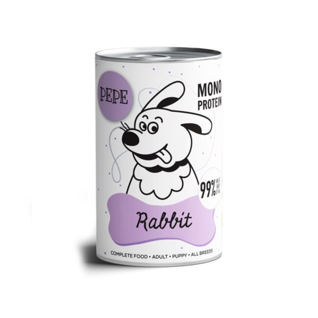 Karma mokra PEPE Rabbit (królik) 400g