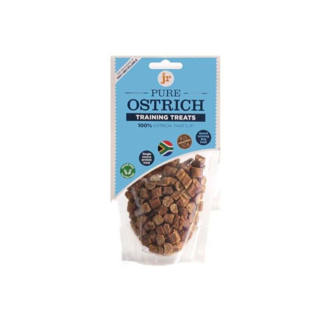 Treningówki dla psa z 100% mięsa Strusia 85g - JR Pets