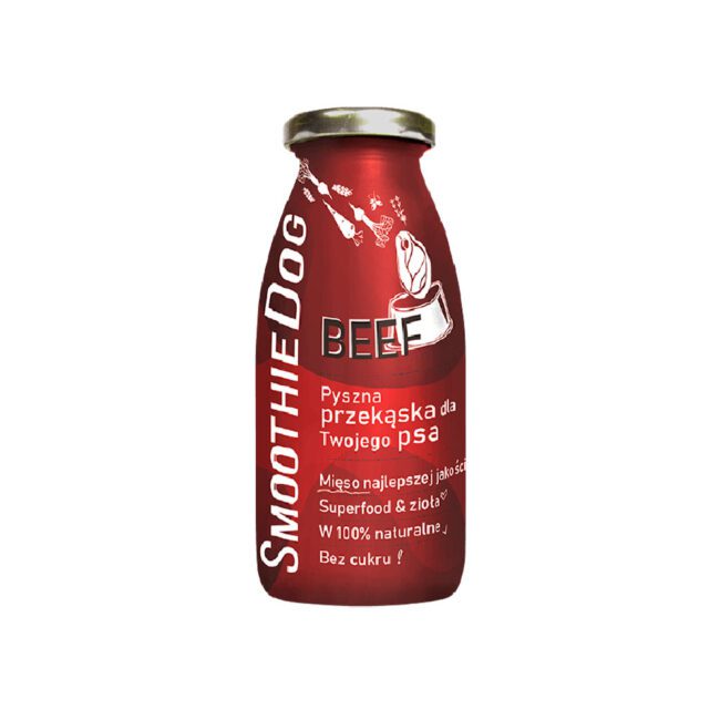 Smoothie przekąska dla psa wołowina 250ml - SmoothieDog