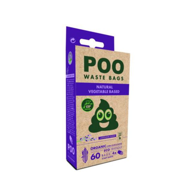 Woreczki na Psie Odchody o Zapachu lawendy (60 szt) - M-PETS