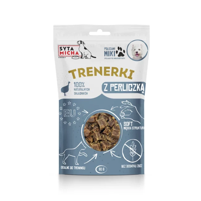 TRENERKI dla psa z perliczką 80g - Syta Micha