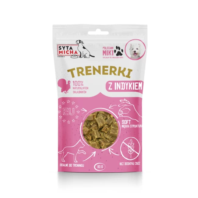 TRENERKI dla psa z indykiem 80g - Syta Micha
