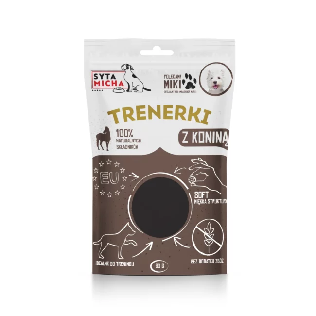 TRENERKI dla psa z koniną 80g - Syta Micha