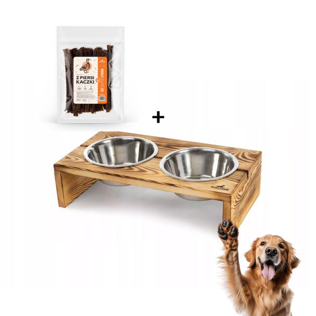Zestaw bufet dla psa L + przysmaki z kaczki | NobleDOG
