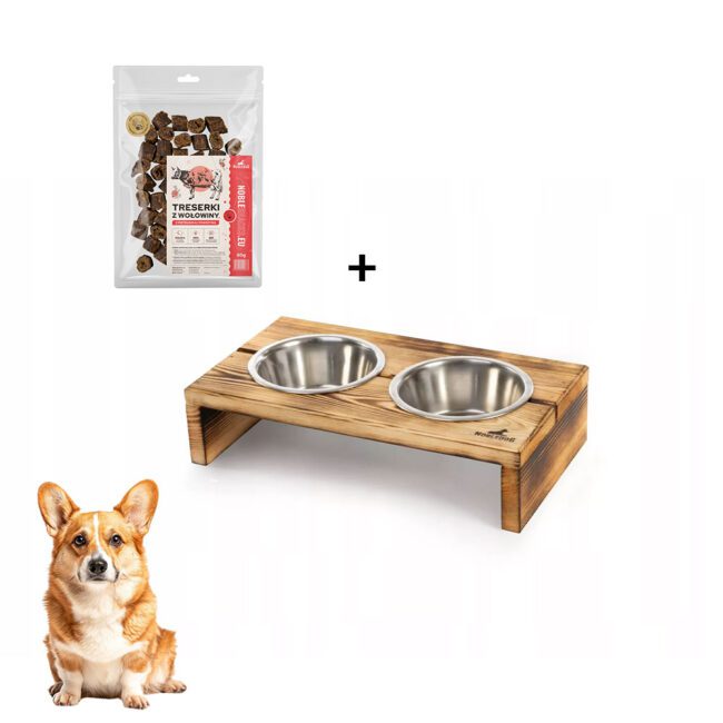 Zestaw bufet dla psa M + treserki z wołowiny | NobleDOG