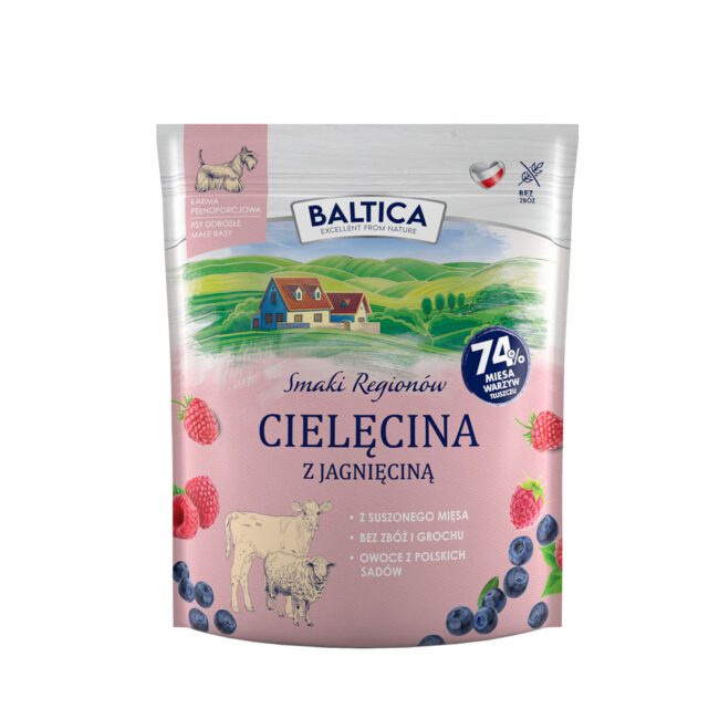 Karma sucha Baltica Cielęcina z jagnięciną dla małych ras 1kg