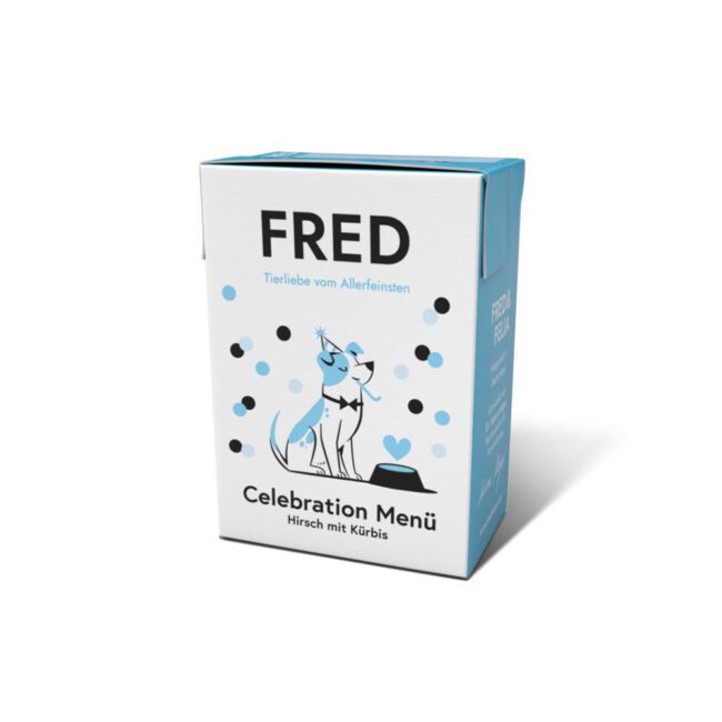 karma mokra dla psa urodzinowa z twarożkiem 390g FRED
