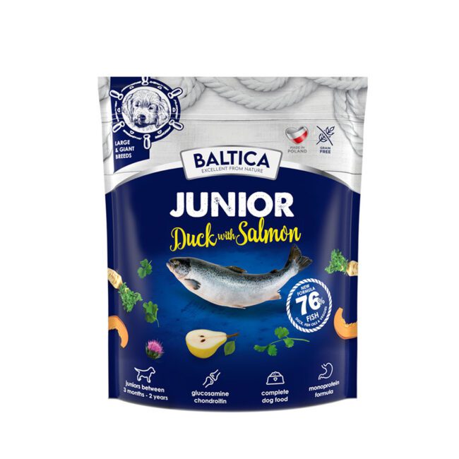 Karma sucha Baltica dla juniora z kaczką i łososiem 1kg