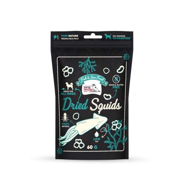 Suszone Kalmary dla psa 60g - Syta Micha