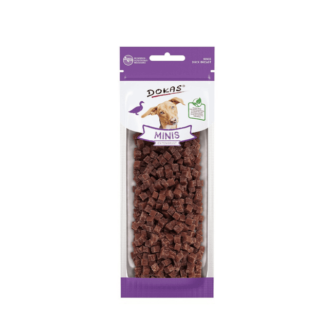 Przysmaki treningowe dla psa z kaczki 70g - DOKAS Minis