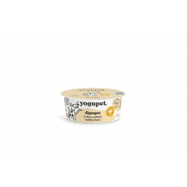 Yogurt dla psa na prolemy z bruchem digespet 110g – YOGUPET