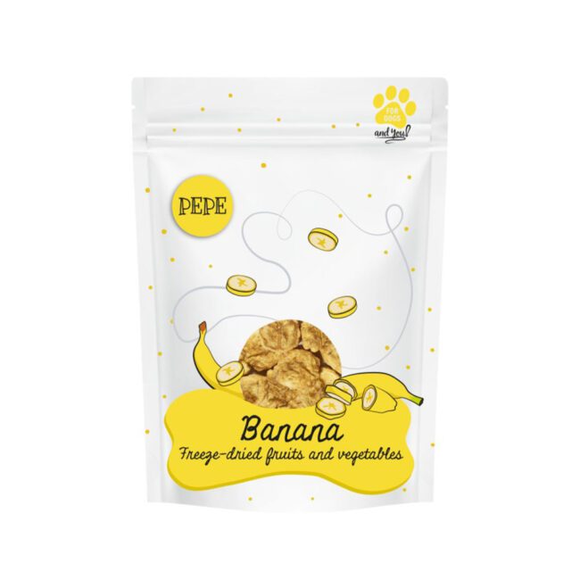 Liofilizowany banan 30g dodatek do diety psa - PEPE