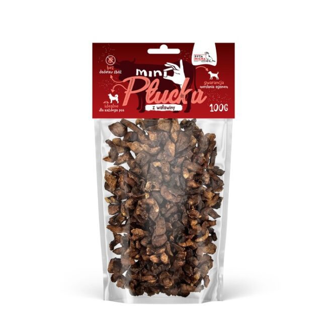 Przysmak MINI Płucka wołowe 100g Syta Micha