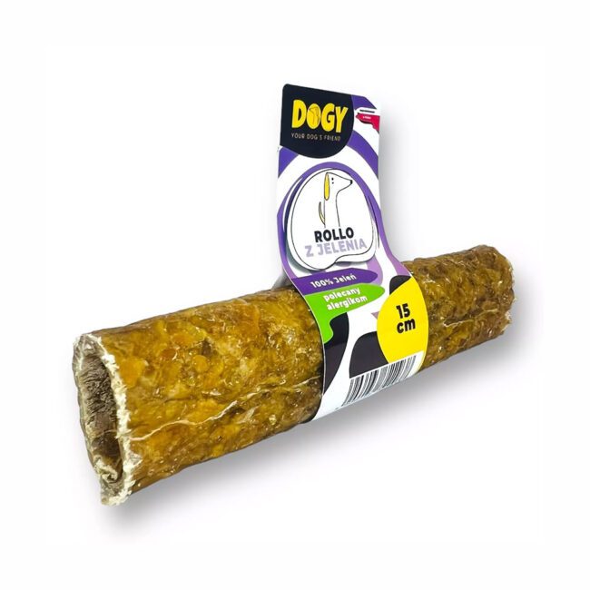 Gryzak do wypełnienia dla psa ROLLO z jelenia 15cm - DOGY