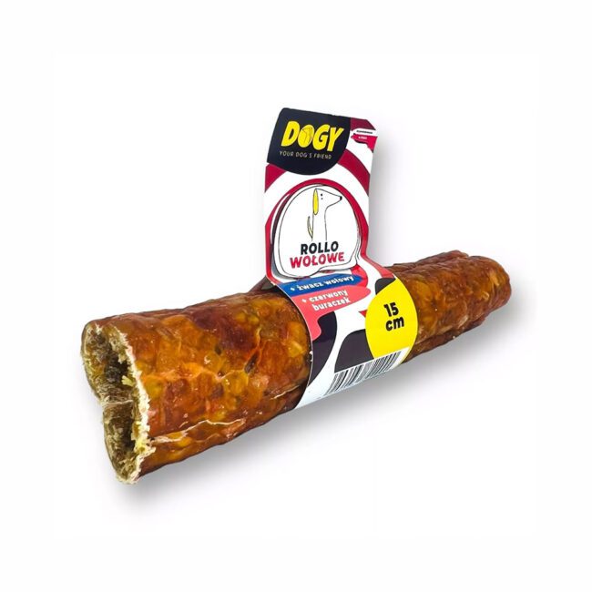 Gryzak do wypełnienia dla psa ROLLO Wołowe 15cm - DOGY