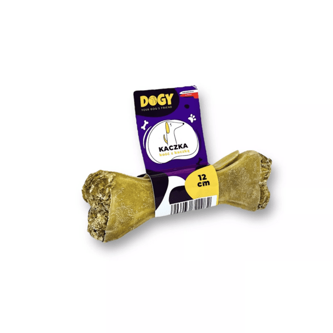 Kość z kaczką z jabłkiem 12cm - DOGY