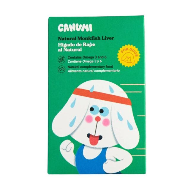 Canumi - naturalna wątroba z żabnicy w puszce - Monkfish Liver Dog 110g